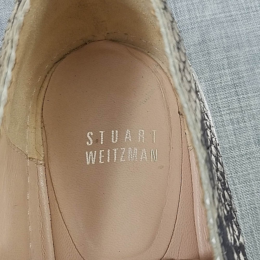 Stuart Weitzman Nuggets Snake Print Slip-On Sneak… - image 4